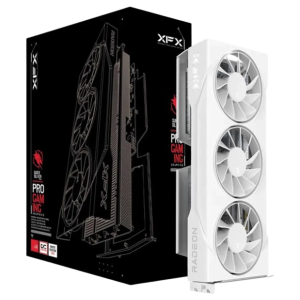 XFX Radeon RX 9060 XT OC White Swift Triple Fan Gaming Edition 16GB GDDR6 128-bit grafička kartica
