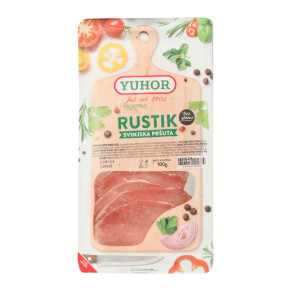 YUHOR Rustik svinjska pršuta slajs 100g