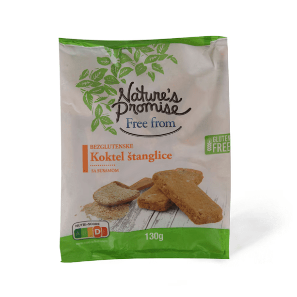 NATURE'S PROMISE Bezglutenske koktel štanglice 30g