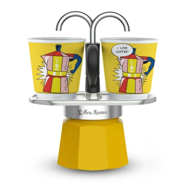 BIALETTI Moka pot Lichtenstein set 2 Cup