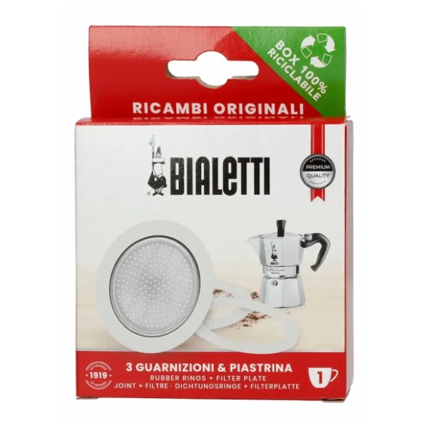 BIALETTI Moka pot set sito i gumica