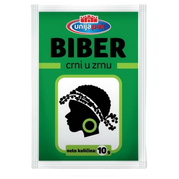 Biber u zrnu UNIJAPAK 10g