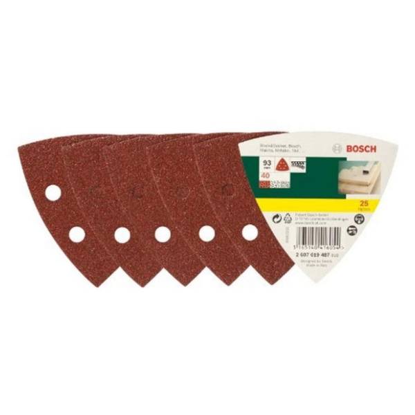 BOSCH 2607019487 set 25-delni brusnih listova za delta brusilicu