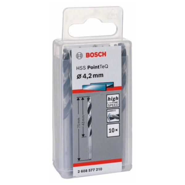 BOSCH HSS spiralna burgija PointTeQ 4,2 mm 260857721010 komada