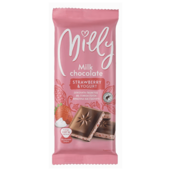 Čokolada MILLY jagoda i jogurt 100g