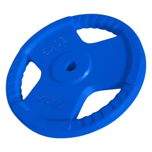 GORILLA SPORTS plavi gumirani teg 20 kg