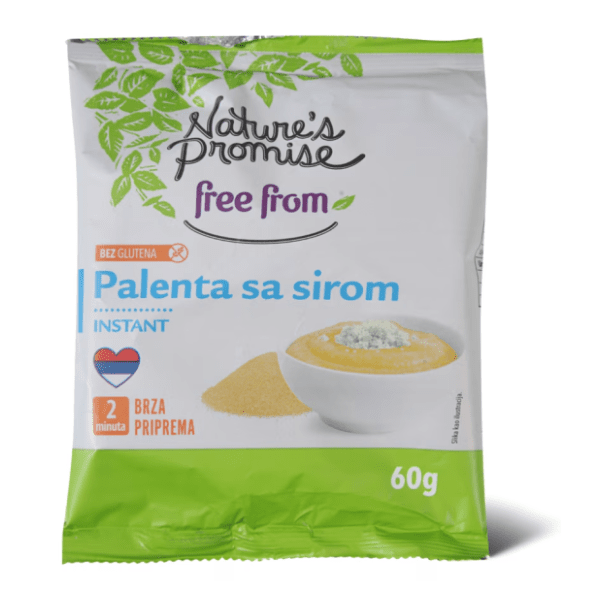 Instant palenta sa sirom NATURE'S PROMISE 60g