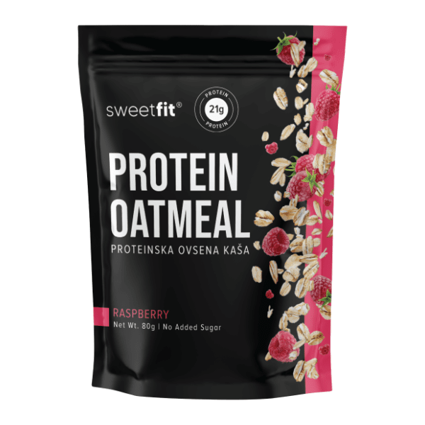 SWEETFIT proteinska ovsena kaša malina 80g