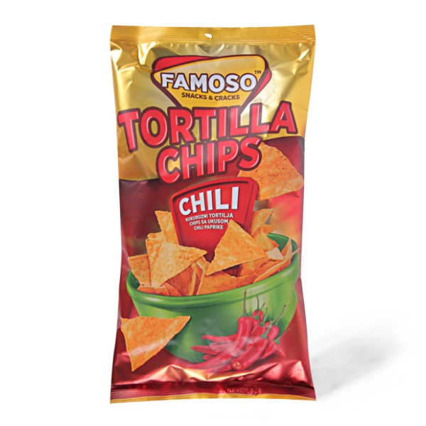 Tortilla FAMOSO čips chili 85g