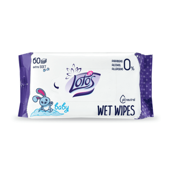 Vlažne maramice BABY LOTOS 60kom