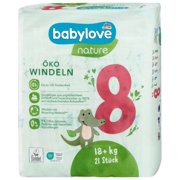 BABYLOVE pelene nature 8 21kom