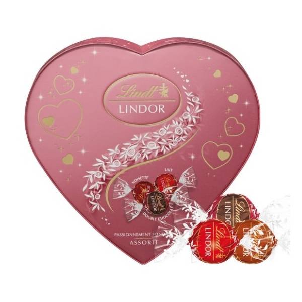 Bombonjera LINDT Lindor assorted srce 160g