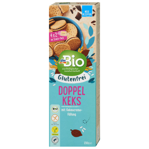 DM BIO sendvič keks bez glutena 230g