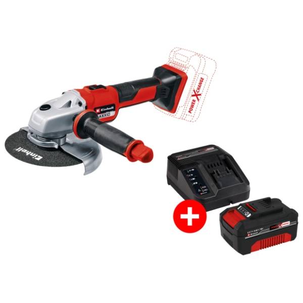 EINHELL TE-AG 18/150 Li BL Power-X-Change 4,0 Ah aku ugaona brusilica