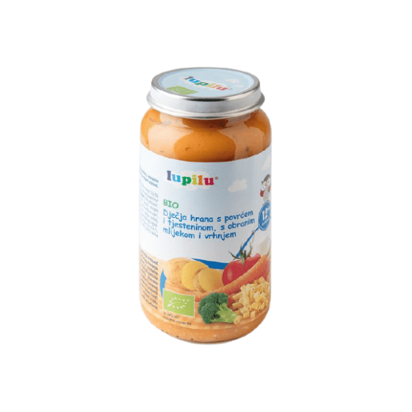 LUPILU Bio kašica povrće testenina i pavlaka 250g