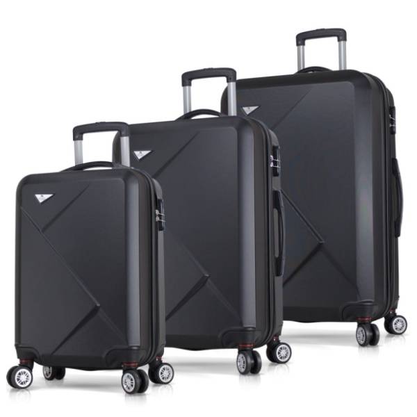MYVALICE set kofera Zoozie Bags Diamond crni 3kom 8008