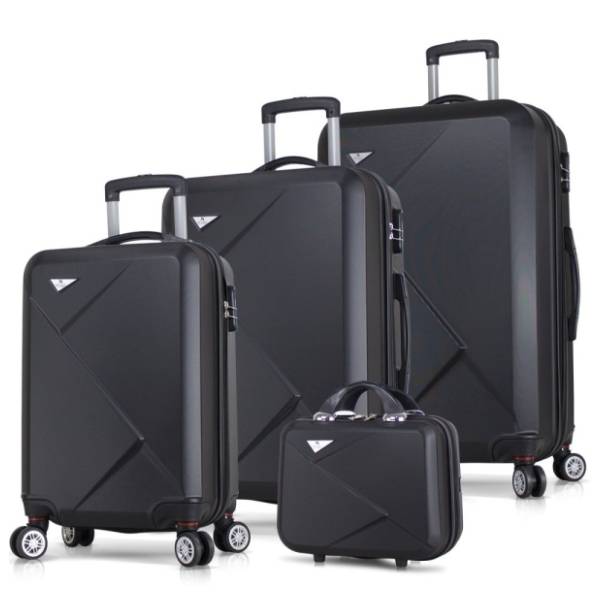 MYVALICE set kofera Zoozie Bags Diamond crni 4kom 1369