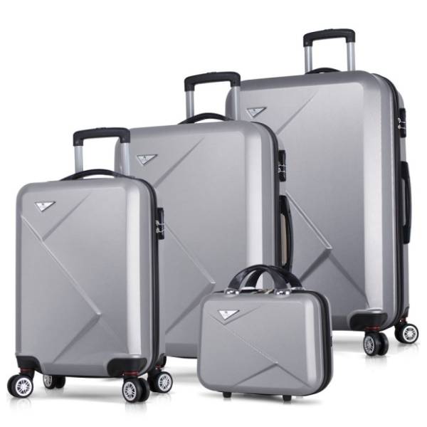 MYVALICE set kofera Zoozie Bags Diamond sivi 4kom 4964