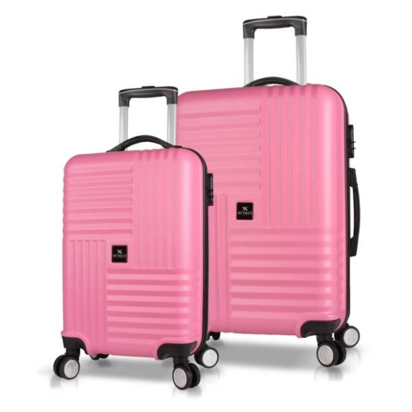 MYVALICE set kofera Zoozie Bags roze 2kom 8241