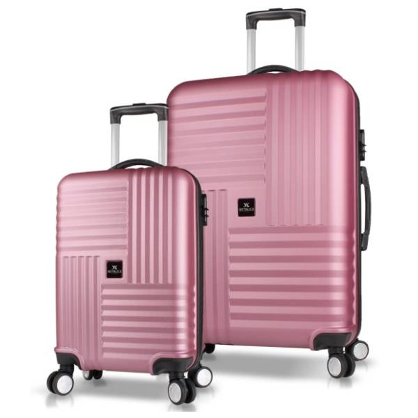 MYVALICE set kofera Zoozie Bags roze 2kom 8319