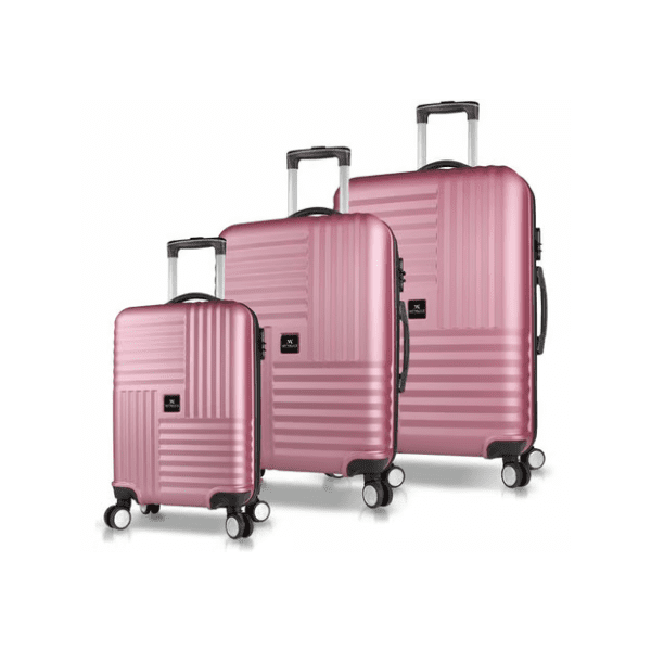 MYVALICE set kofera Zoozie Bags roze 3kom 8111