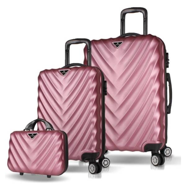 MYVALICE set kofera Zoozie Bags roze 3kom 7484