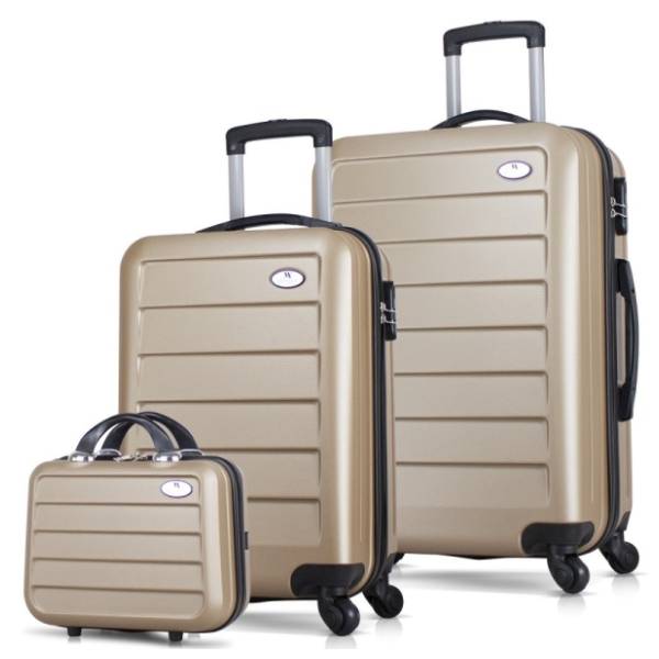 MYVALICE set kofera Zoozie Bags Ruby zlatni 3kom 8558