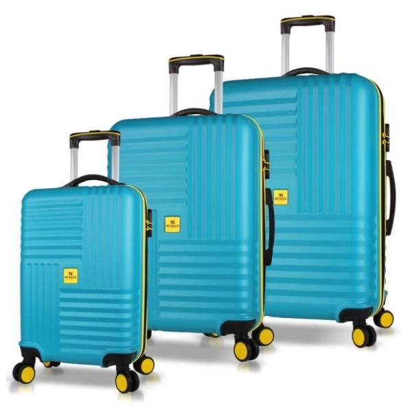 MYVALICE set kofera Zoozie Bags tirkizni 3kom 8173