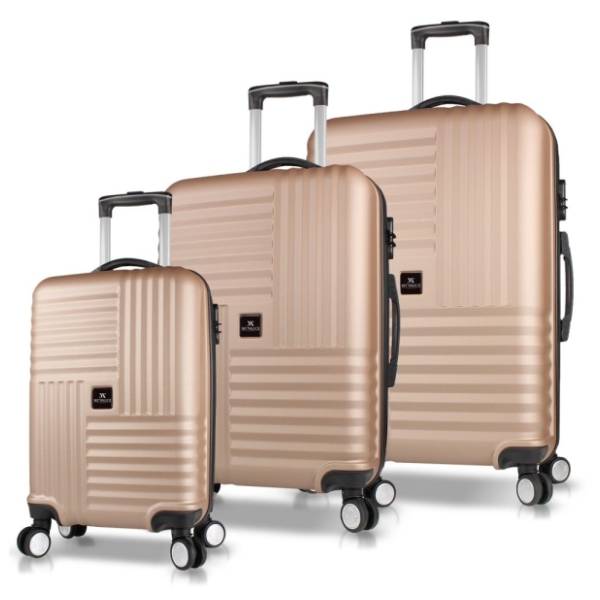 MYVALICE set kofera Zoozie Bags zlatni 3kom 8104