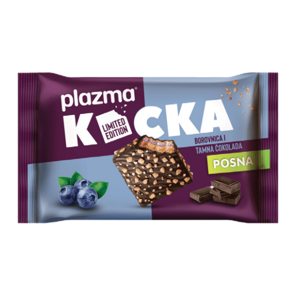 Napolitanka PLAZMA kocka borovnica 67,5g
