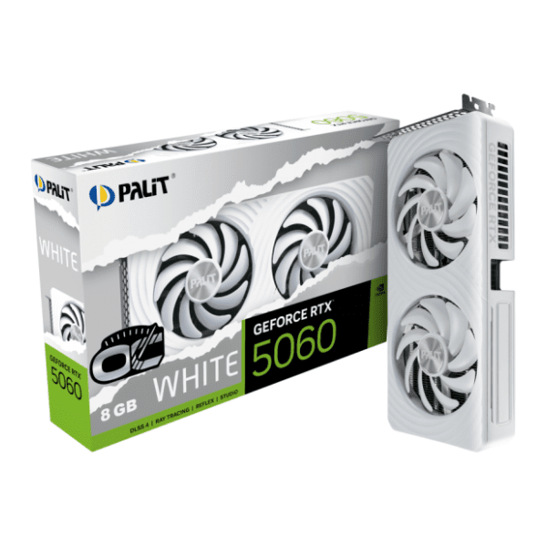 PALIT nVidia GeForce RTX 5060 White OC 8GB GDDR7 128-bit grafička kartica