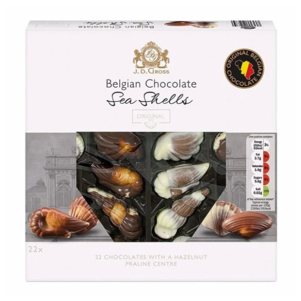 Praline J.D. GROSS školjke 250g