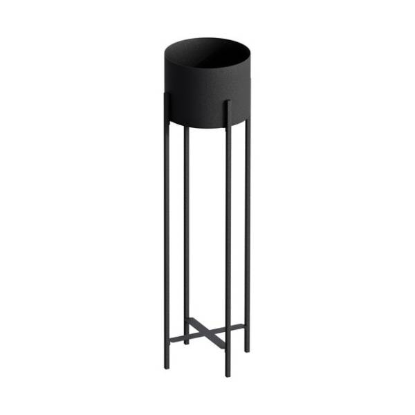 Saksija WALLXPERT Decorative pot 23x78cm crna
