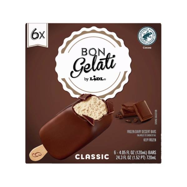 Sladoled BON GELATI classic vanila i čokolada 6x120ml