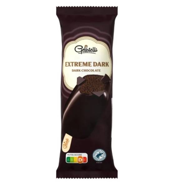 Sladoled GELATELLI crna čokolada štapić 110ml