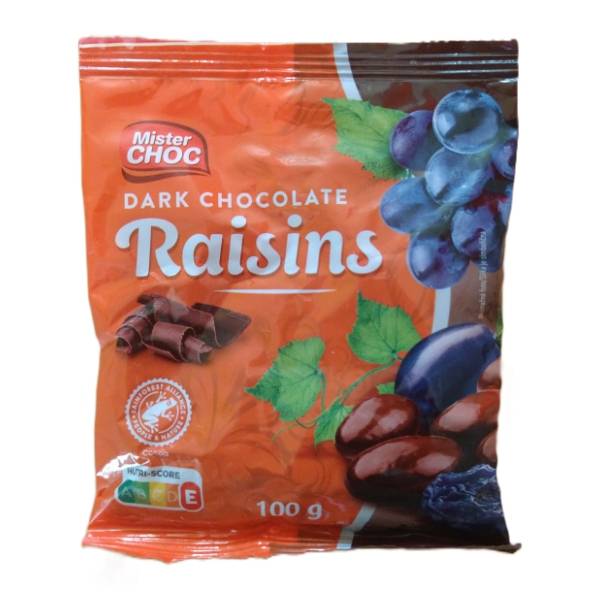 Suvo grožđe MISTER CHOC u čokoladi 100g