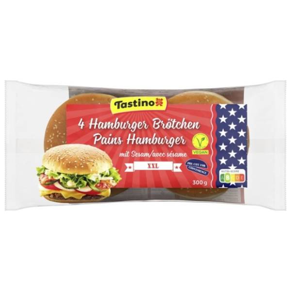 TASTINO pecivo za hamburger sa susamom 4x75g