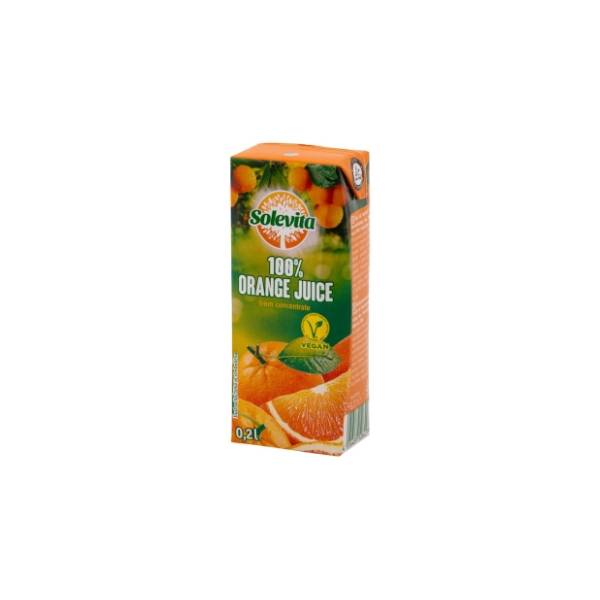 Voćni sok SOLEVITA narandža 100% 200ml