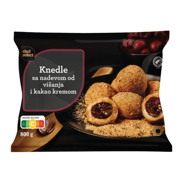 CHEF SELECT knedle sa višnjom i kakao kremom 800g
