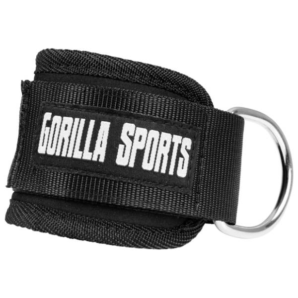 GORILLA SPORTS crni kaiš za zglobove