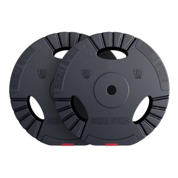 GORILLA SPORTS set plastičnih tegova sa rukohvatima 30 kg