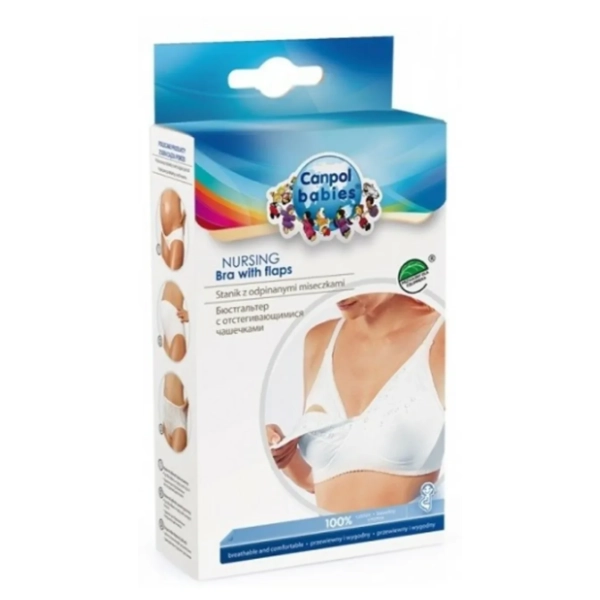 Grudnjak za dojilje classic CANPOL BABIES 75DD beli