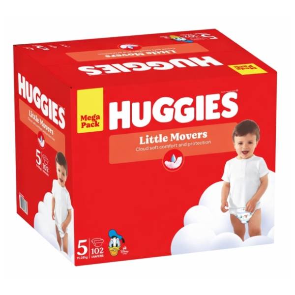 HUGGIES pelene Little Movers 5 102kom
