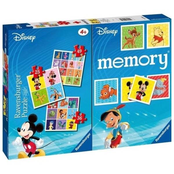 Igra memorije i 3u1 puzla Disney RAVENSBURGER