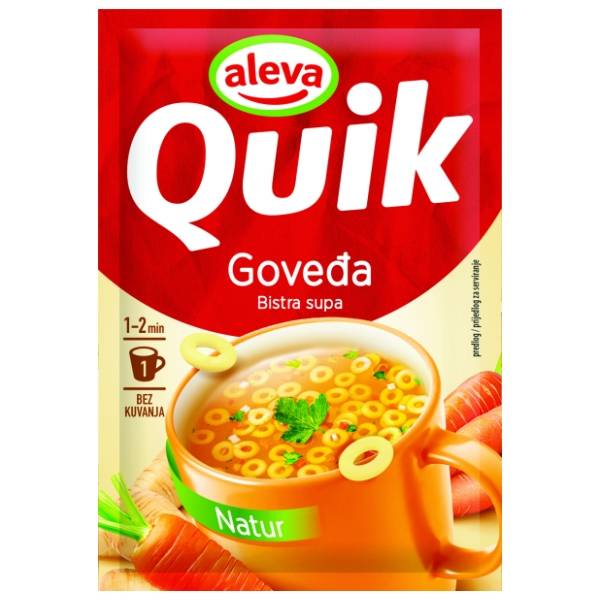 Instant supa QUIK Aleva natur goveđa 16g