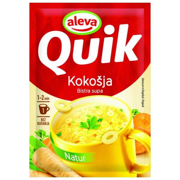 Instant supa QUIK Aleva natur kokošija bistra 15g