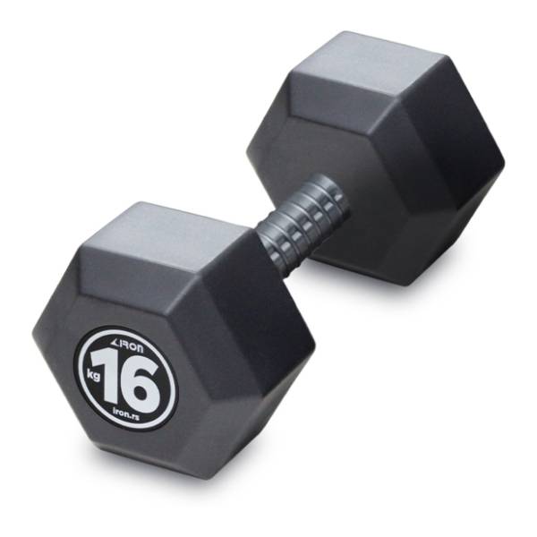 IRON SPORT 16kg HEX bučica