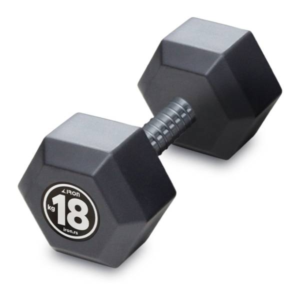 IRON SPORT 18kg HEX bučica