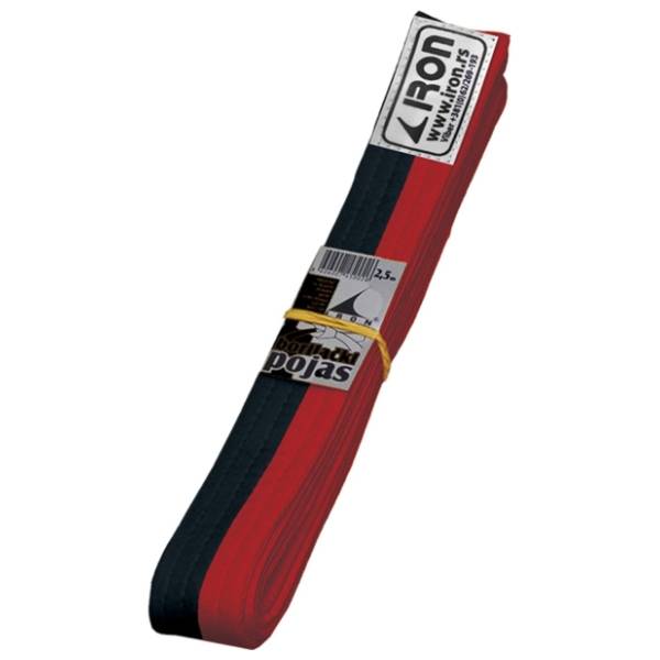 IRON SPORT crveno crni pojas za borilačke sportove 2,4m