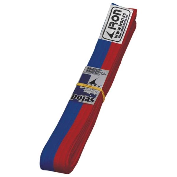 IRON SPORT crveno plavi pojas za borilačke sportove 2,4m